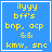 Blue square icon with yellow pixelated text listing 'ilyyy bff's bnp, acp && kmw, snc' and a white border; one frame shows a small white pixel cluster near the bottom-right corner.