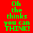 Green pixelated text on red background with white horizontal bars, displaying "Oh the thinks you can THINK!" in a of six