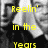Yellow text 'Reelin' in the Years' overlaid on a black-and-white photo of a person with a neutral expression, displayed in a with repeated sections