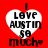 Four identical heart-shaped icons with 'I LOVE AUSTIN SO MUCH' text on a red background, each featuring pixelated black lettering and a small star symbol.