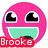 Four pixelated circular icons with distinct colors and text labels arranged in a , each featuring stylized eyes and mouths