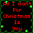 Pixelated red text on black background with green vine border, repeating 'All I Want For Christmas Is You' in four identical quadrants.