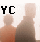 Pixelated collage of three people with overlaid text reading 'YC Kill Me While I still believe that you were meant for me' on black and light backgrounds.