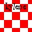 Red and white checkered background with four instances of the text 'LyLeDe' in black serif font, arranged in a pattern