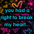 Pixelated image with neon text and heart symbols on a dark, starry background with pink, purple, and yellow hues.