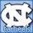 A pixelated white speech bubble with dark gray outline contains four black triangular shapes on a light blue background.
