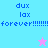 Pixelated text and star symbols on a split background with cyan, light blue, pink, and pale blue sections.