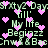 Pixelated green text and pink hearts on black background with repeated phrases 'Sixty2 Days till My life Beginzz' and 'Inw& Bac.'