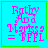 Cyan background with pink text reading "Ratty And Matsya = BEEL" and green border; show small green pixel clusters near bottom-right corner