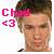 Pixelated static image shows a person with light brown hair and a pink headband, with pink text reading "CH <3" on the left side against a checkered background.