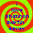 Four identical spiral-patterned icons with red and green swirls and blue text reading 'i love shannon martin 4ever' displayed in a