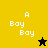 A pixelated icon split into four quadrants with text "A Bay Bay" and a star symbol changing color between black and yellow.