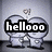 Two identical cartoon figures with heart-shaped outlines stand side-by-side against a gray background, one displaying 'hellooo' text and the other showing exclamation marks.