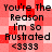 Pixelated red and white checkered background with repeated text "You're The Reason I'm So Frustrated <3333" in black font.