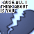 identical pixelated icons featuring a broken heart with lightning, overlaid text reading "CAUSE ALL I THINK ABOUT IS YOU," and subtle animation changes in the lightning's position