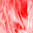 Red and white abstract pattern with flowing, blurred shapes and a solid gray rectangular section on the right side.