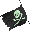 A black flag with a light green skull and crossbones design, displayed in multiple animated states showing slight variations in the skeletal figure's pose.