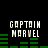 Captain Marvel text in white pixelated font above green horizontal bars on black background, with four identical arrangements of text and bars.
