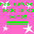 Pink background with green pixelated text repeating 'nes fufubens fufubens soda is da soda is da bomb!!' and green dashed lines, surrounded by white star shapes.