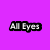 Purple background with six text blocks arranged in two , each block displaying a segment of the phrase "All Eyes On Me In The Center Of The Ring Just Like A CIRCUS"