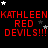 Red pixelated text repeats across a black background with scattered white and gray stars, showing animation changes in star positions.