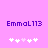 Purple text 'EmmaL113' on pink background with white and light pink pixelated hearts below, two variations of heart arrangement.