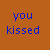 A 4x4 contact sheet of blue text phrases on an orange background, arranged in a grid with no visible animation or characters.