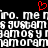 Pixelated text with a red heart symbol above, displaying repeated phrases on black background.