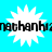 A static image with four identical white starburst shapes on a bright cyan background, each containing repeated black text.