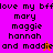 A split-screen image with four colored sections displaying text about friends, featuring a small orange pixelated figure on the purple section and a pink one on the orange section.