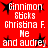 Red background with white pixelated text reading "Cinnimon Sicks Christina F. Me and audrey" and black starburst shapes, repeated in a pattern