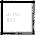25 pixel-art icons with text and symbols, featuring variations in red heart shapes and partial text like "I'M NOT A GOTh" and "LISTEN KIDS."