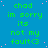 A static digital image with a bright blue background, green text reading 'chad im sorry its not my fault<3', and scattered pink dots.