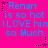 Bright pink background with repeated blue text reading "Renan is so hot iLOVE him so Much" and small star symbols in black and purple.