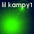 Green glowing icon with text 'lil kampyl' showing four distinct animation frames of light and particle movement.