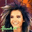 Three distinct views of a person with long dark hair showing different expressions and signatures.