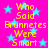 Bright pink background with scattered light blue stars and yellow text reading "Who Said Brunnetes Were Smart" repeated twice.