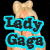 Pixelated image of a blonde woman with a large bow, wearing sunglasses in some views, with text overlays in cyan, purple, and yellow.