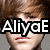 A pixelated image of a person with brown hair, overlaid with bold white text reading "AliyaE loves Justin Bieber" across the face and chest.