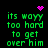 Green pixelated text on black background with pink heart and starburst icons, animated between static and pulsing states.