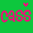 Green background with pink 'CASS CASS' text and two pixelated hearts above, one red and one yellow.