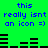 Green background with blue text reading "this really isnt an icon =)" and black horizontal bars in two