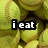 baseballs with overlaid text reading "i eat drink and breath softball" in black-outlined white letters