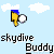 Animated pixel art of a yellow figure with blue hair holding a white ball against light blue sky and green ground, showing static poses and two 'splat' impact effects.