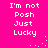 Pixelated text on bright pink background with white dots forming a curved line between two identical text blocks.