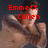 A four- shows a shirtless man with dark hair in various poses, with red text overlays reading "Emmett Cullen Is Hott I <3 HIM!!" across the