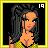 Animated contact sheet of a pixel-art character in yellow dress with text frames showing lyrics and pose changes.