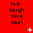 Red background with repeated text blocks and scattered white pixelated symbols including plus signs, stars, and dots.