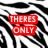 Black and white zebra-stripe background with red text blocks displaying sequential phrases across six
