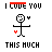 A 4x3 contact sheet of pixel art stick figure animations with text, showing frame-by-frame changes in heart positions and